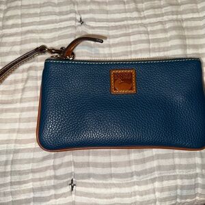 Dooney & Bourke Navy Leather Wristlet